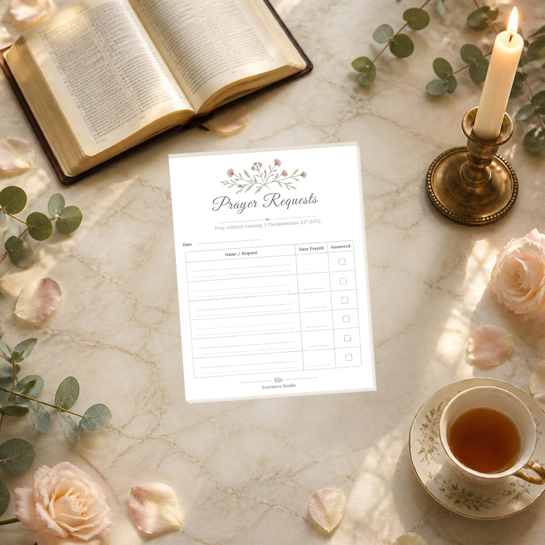 Prayer Request Notepad